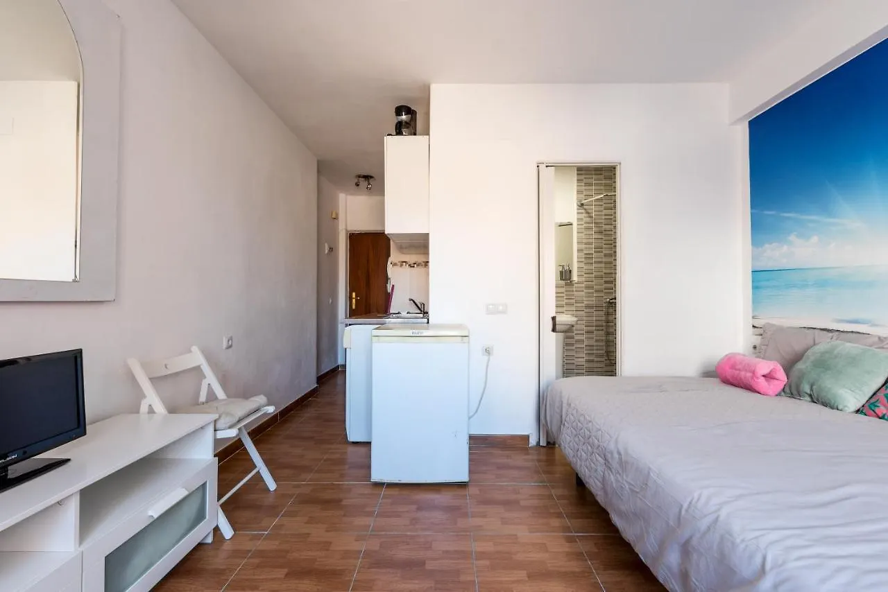 马拉加Estudio En Paseo Maritimo Frente A La Playa公寓 0*, 马拉加